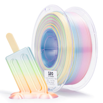 ZIRO Fast Gradient Silk PLA Filament 1.75mm, Candy