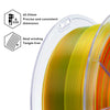 ZIRO Gradient Translucent PLA Cristal Series Filament 1.75mm, Crystal Nectar
