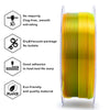 ZIRO Gradient Translucent PLA Cristal Series Filament 1.75mm, Crystal Nectar