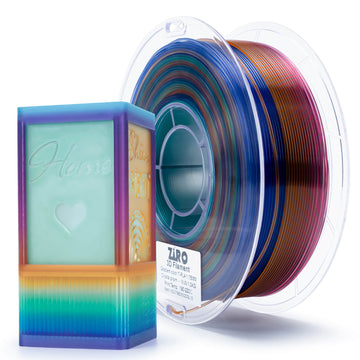 ZIRO Gradient Translucent PLA Cristal Series Filament 1.75mm, Crystal Prism