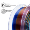ZIRO Gradient Translucent PLA Cristal Series Filament 1.75mm, Crystal Prism