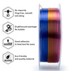 ZIRO Gradient Translucent PLA Cristal Series Filament 1.75mm, Crystal Prism