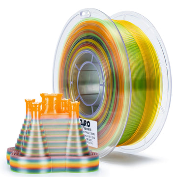 ZIRO Gradient Translucent PLA Cristal Series Filament 1.75mm, Crystal Sunshine