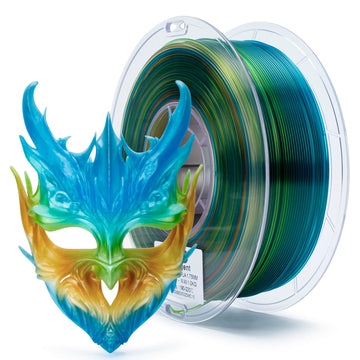ZIRO Gradient Translucent PLA Cristal Series Filament 1.75mm, Crystal Wave