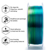 ZIRO Gradient Translucent PLA Cristal Series Filament 1.75mm, Crystal Wave