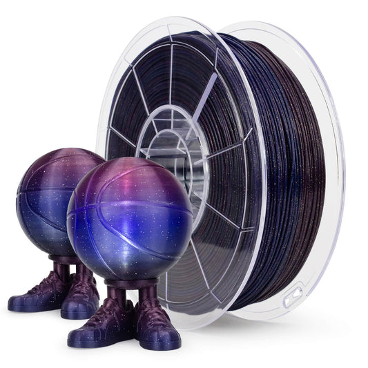ZIRO Fast Gradient Twinkling Translucent PLA Filament 1.75mm, Starry Sky