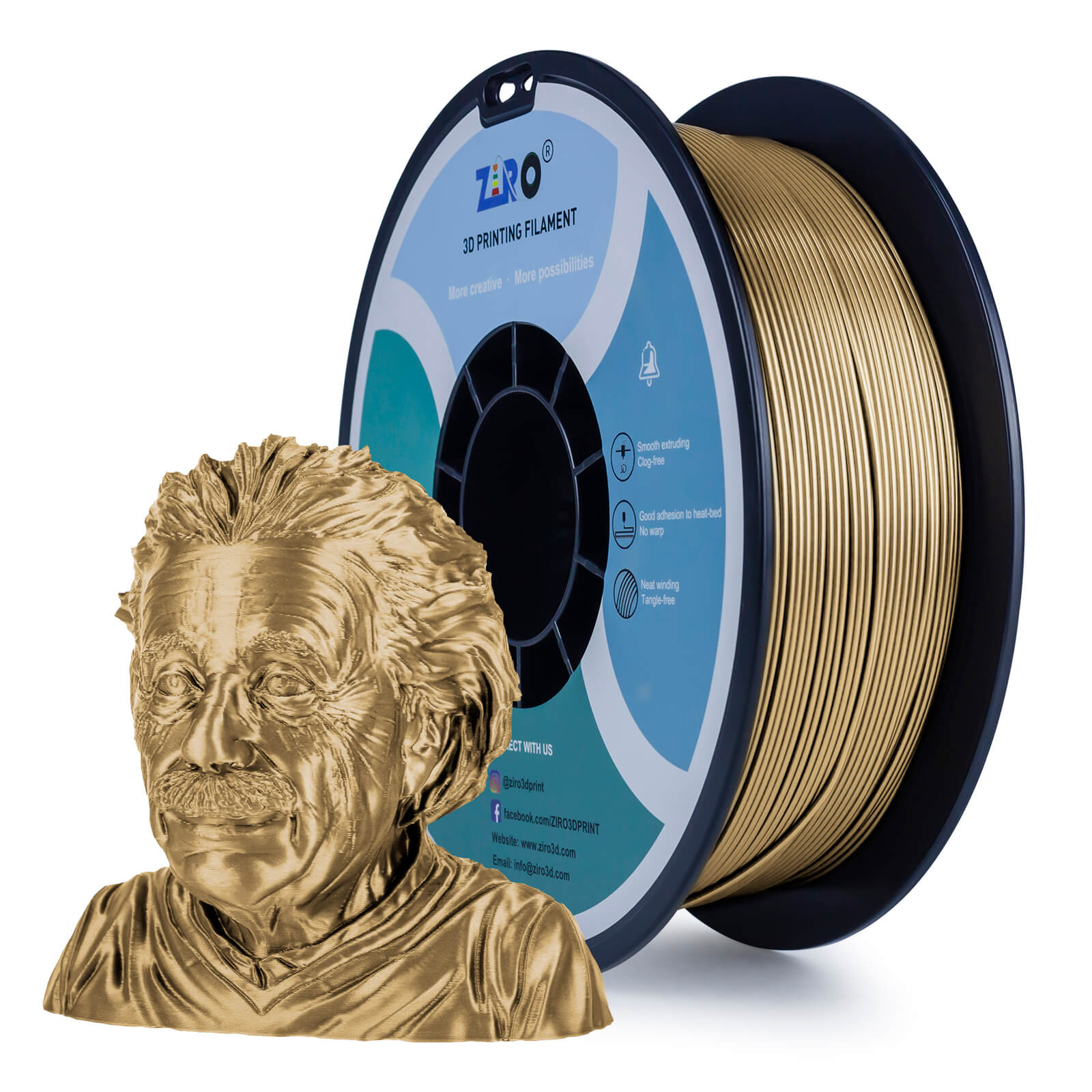 Metal Embedded Pla Metal PLA – ZIRO 3D