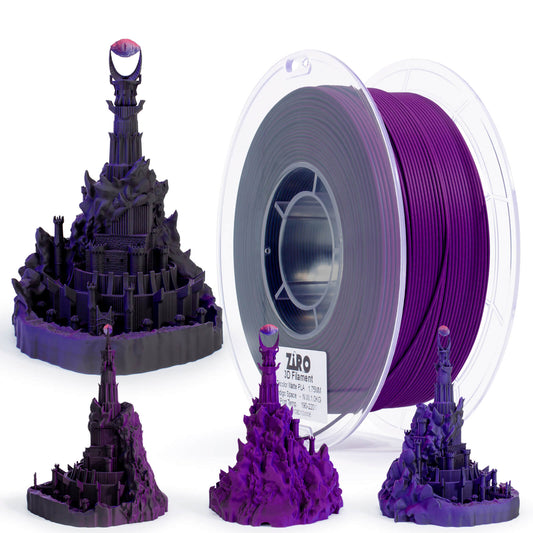 ZIRO Tri-color Matte PLA Filament 1.75mm, Indigo Space