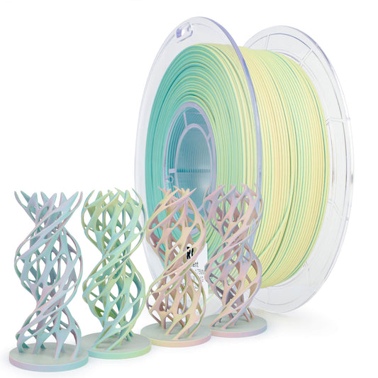 ZIRO Tri-color Matte PLA Filament 1.75mm, Mist